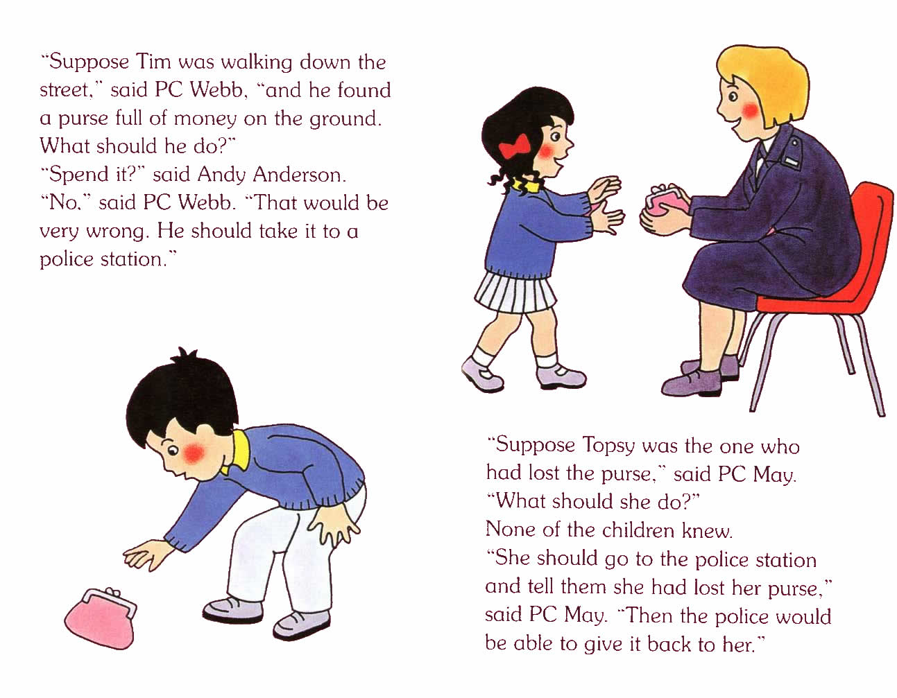 Ladybird - Topsy Tim Books - Meet The Police (05),绘本,绘本故事,绘本阅读,故事书,童书,图画书,课外阅读